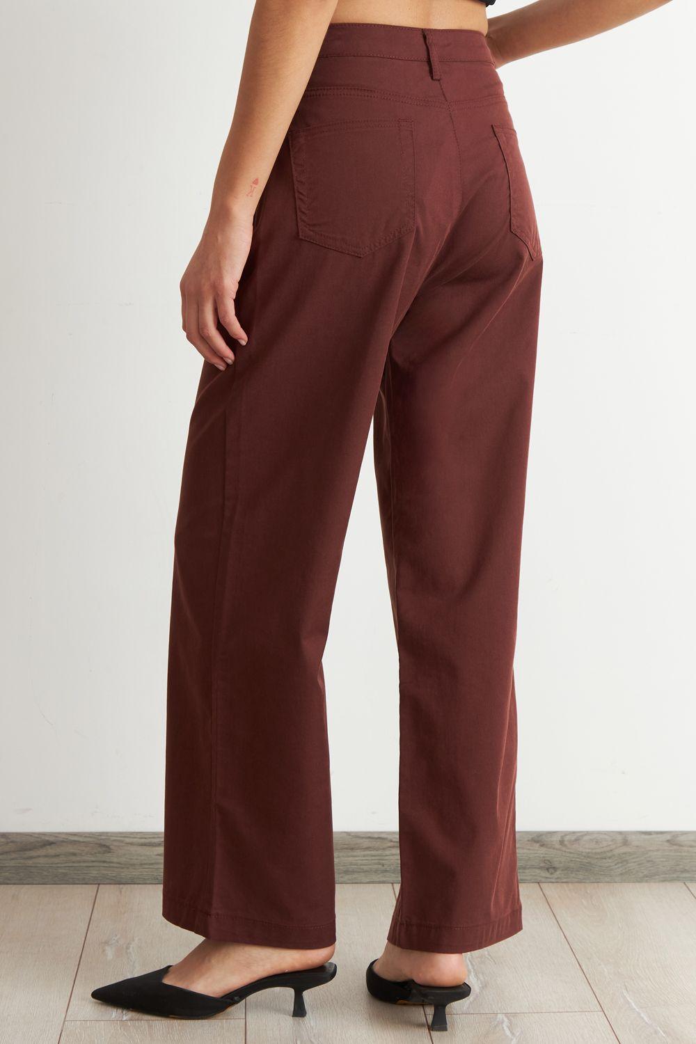 Jeans Corte Recto Café Nicopoly-3