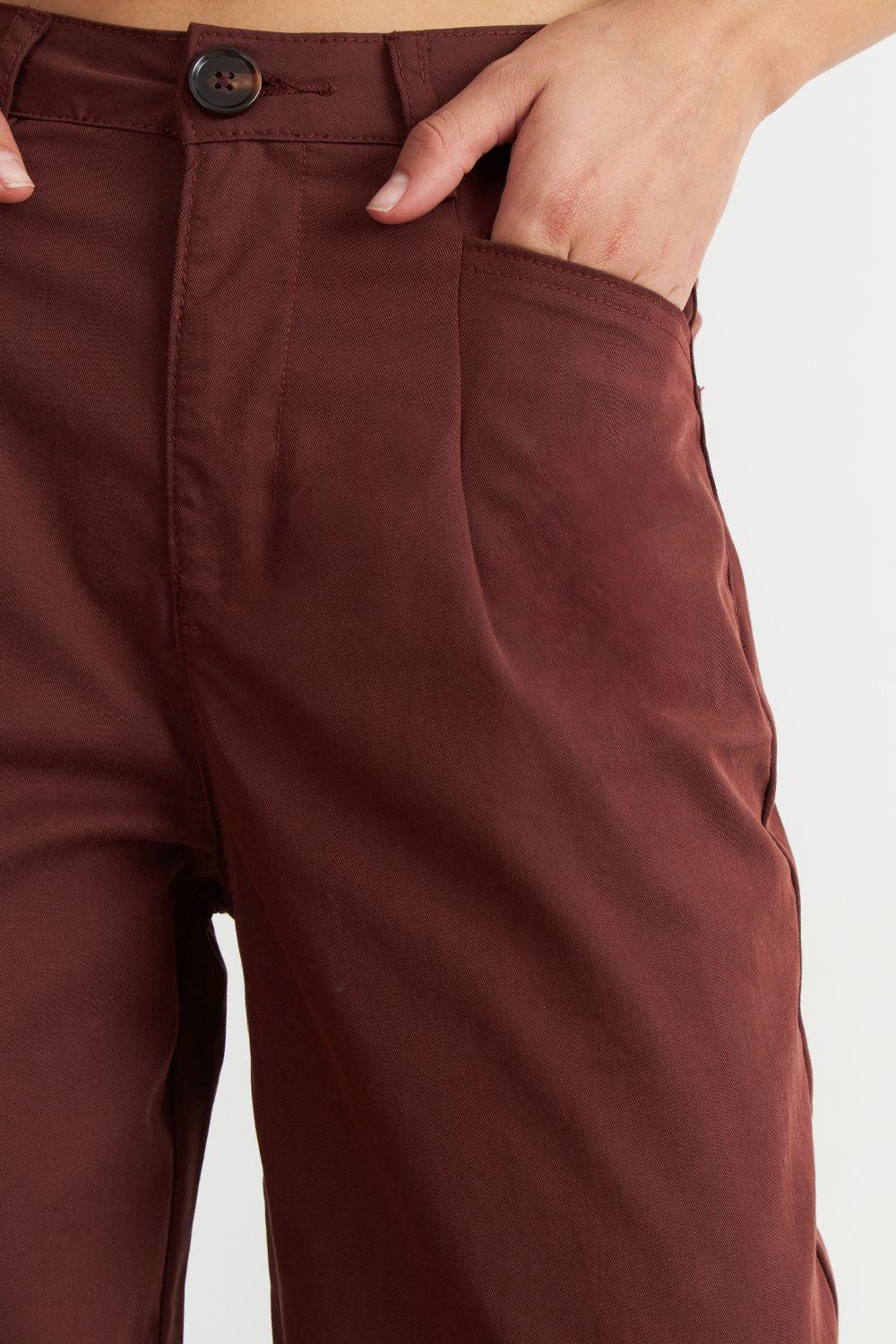 Jeans Corte Recto Café Nicopoly-5