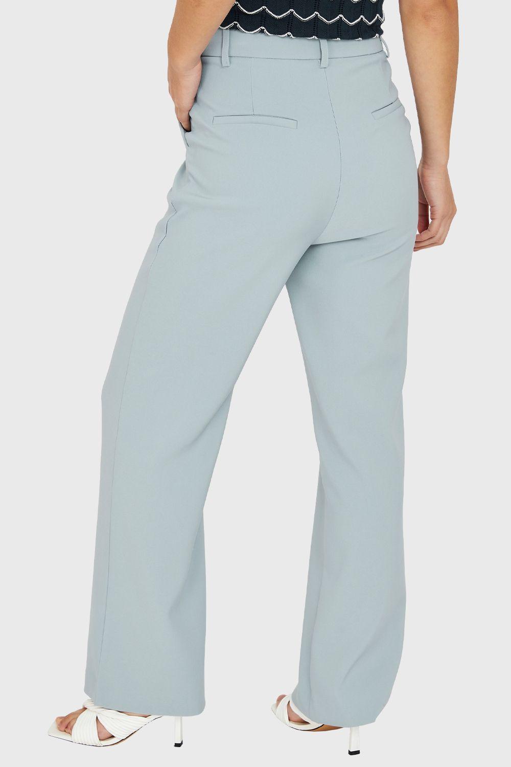 Pantalón Pierna Ancha Celeste Nicopoly-3