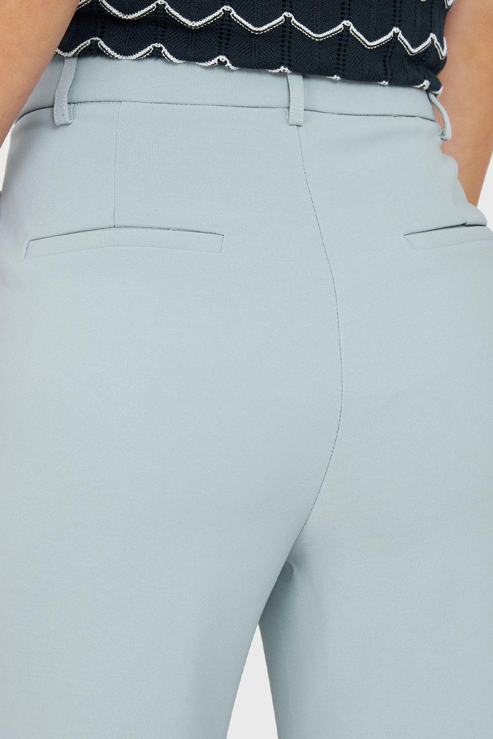 Pantalón Pierna Ancha Celeste Nicopoly-5