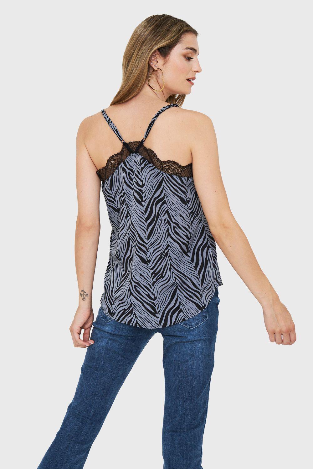 Top Print Cebra Celeste Nicopoly-3