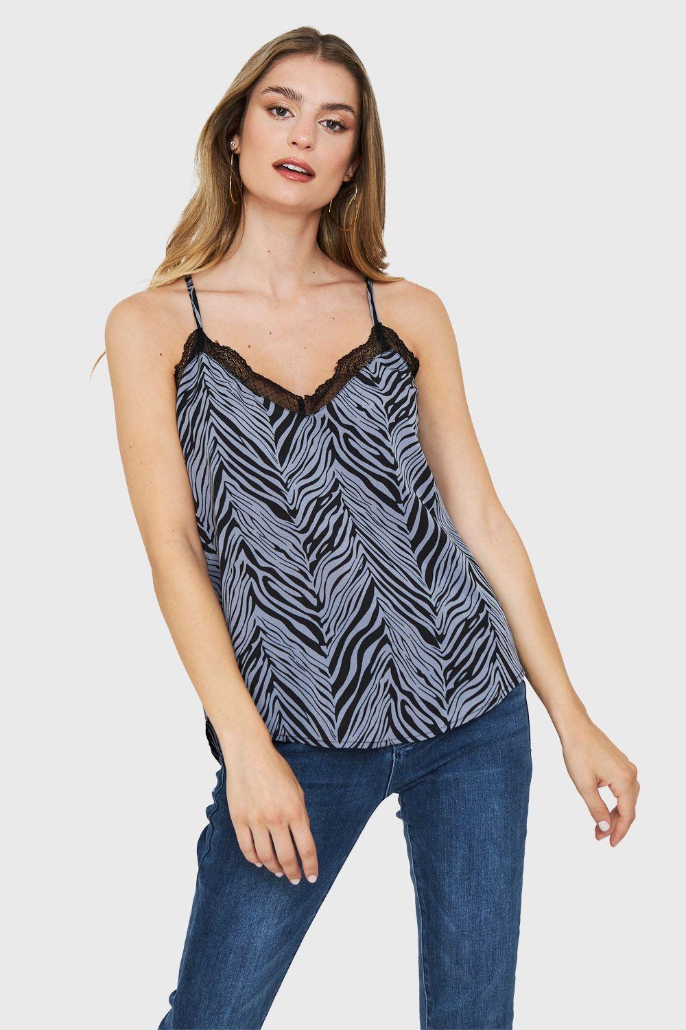 Top Print Cebra Celeste Nicopoly-4