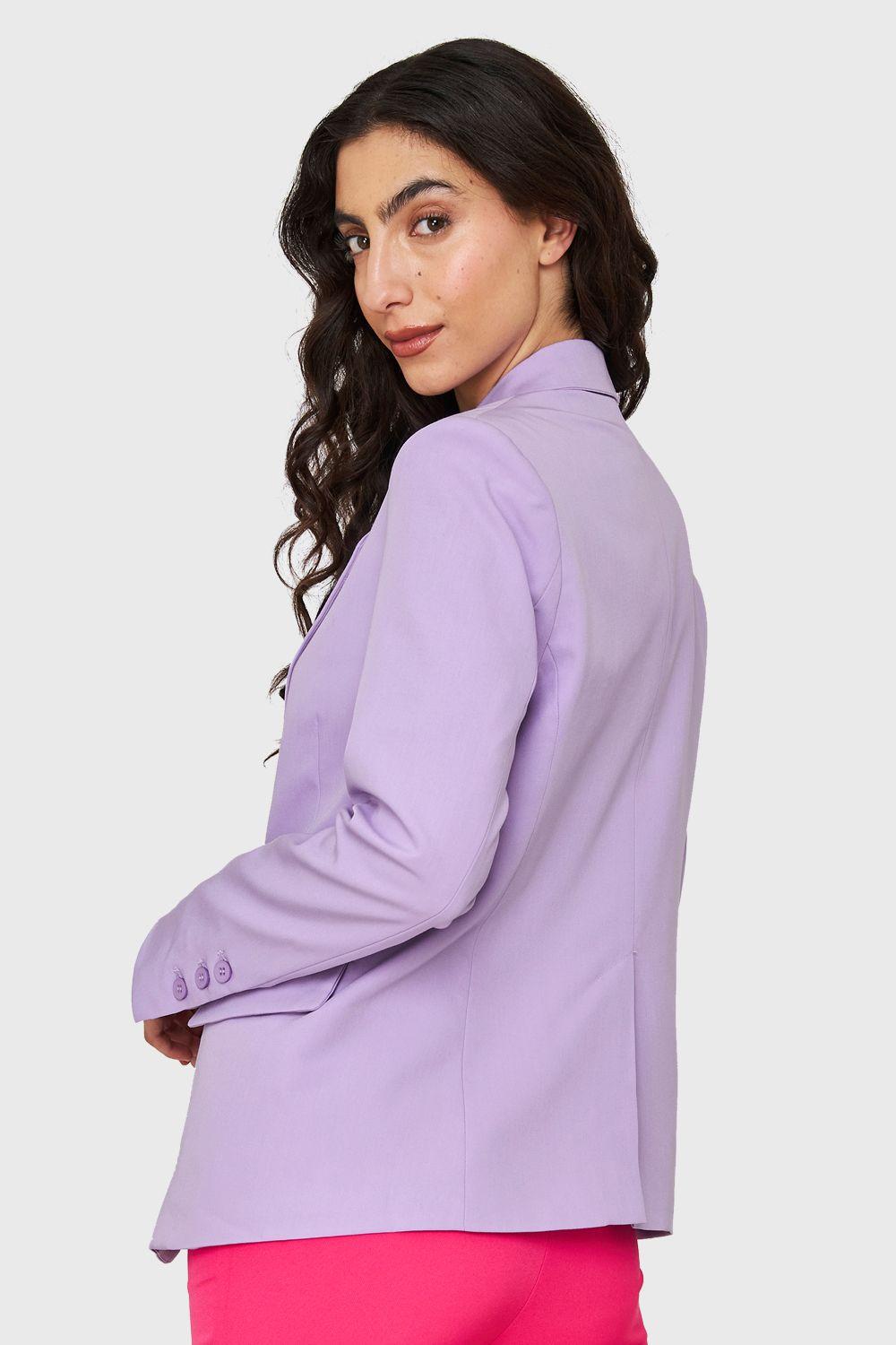 Blazer Botón Lila Nicopoly-3