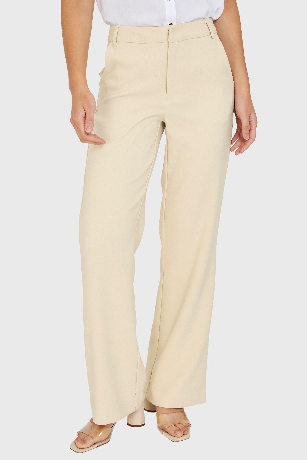 Pantalón Pierna Ancha Khaki Nicopoly-4