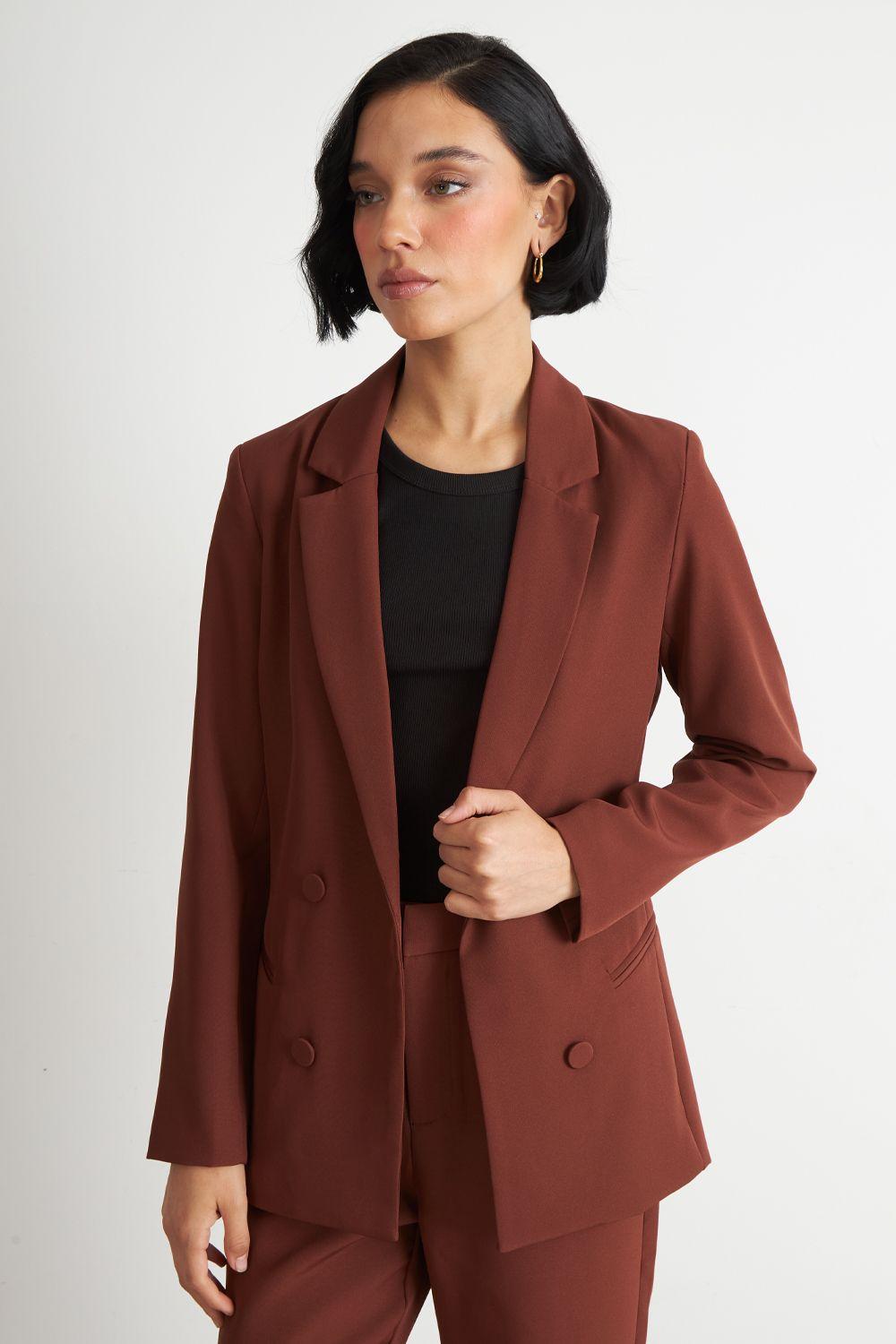 Blazer Básico de Tope Óxido Nicopoly-4