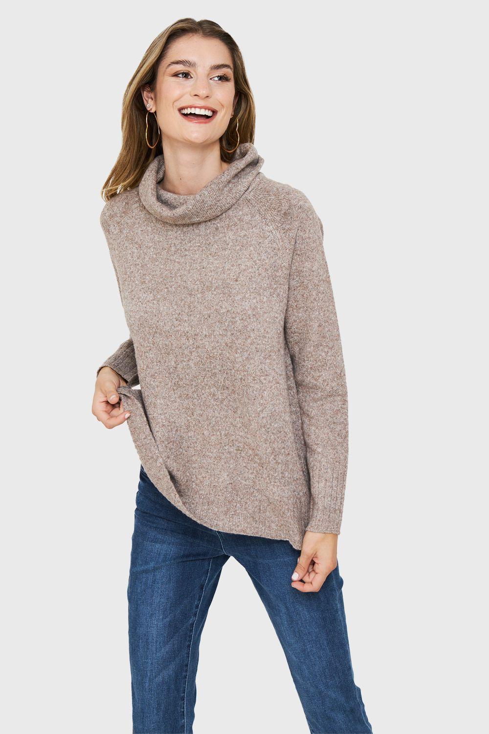 Sweater Manga Ranglan Taupe Nicopoly-0