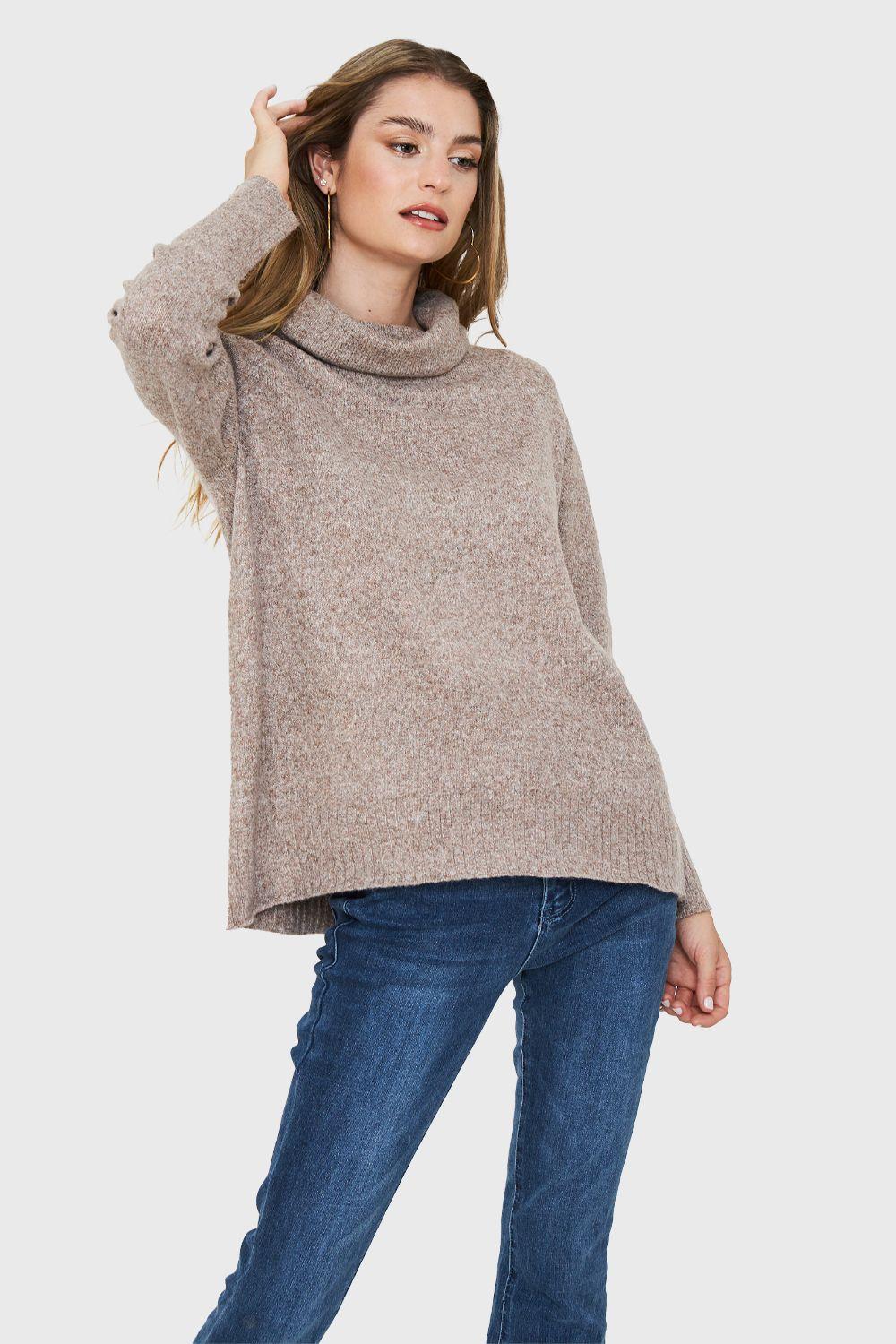 Sweater Manga Ranglan Taupe Nicopoly-4