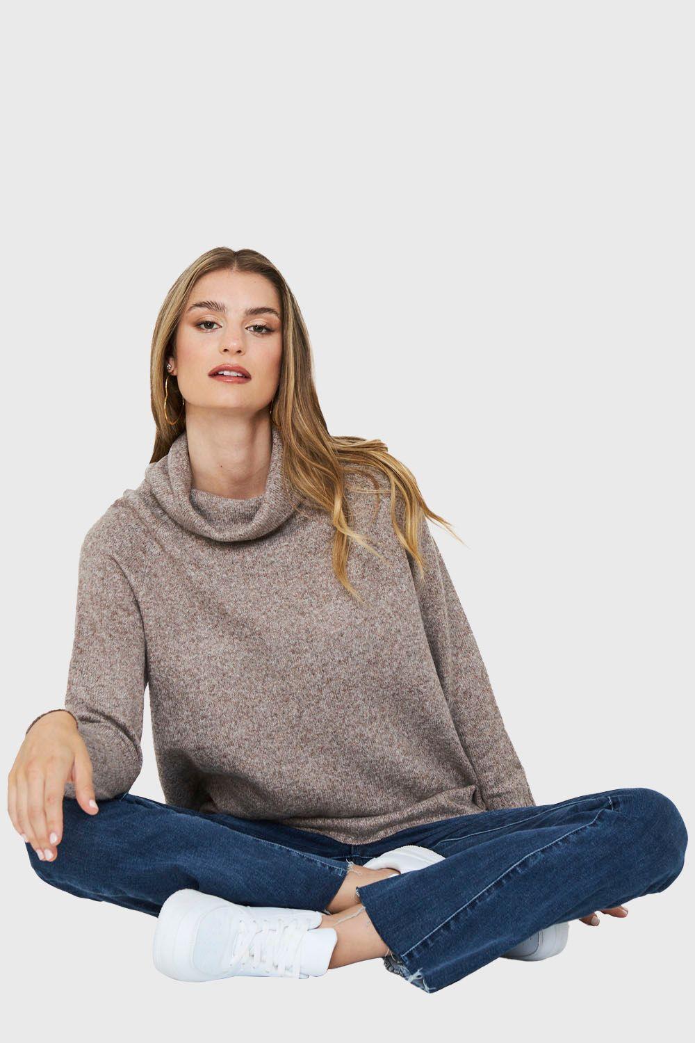 Sweater Manga Ranglan Taupe Nicopoly-1