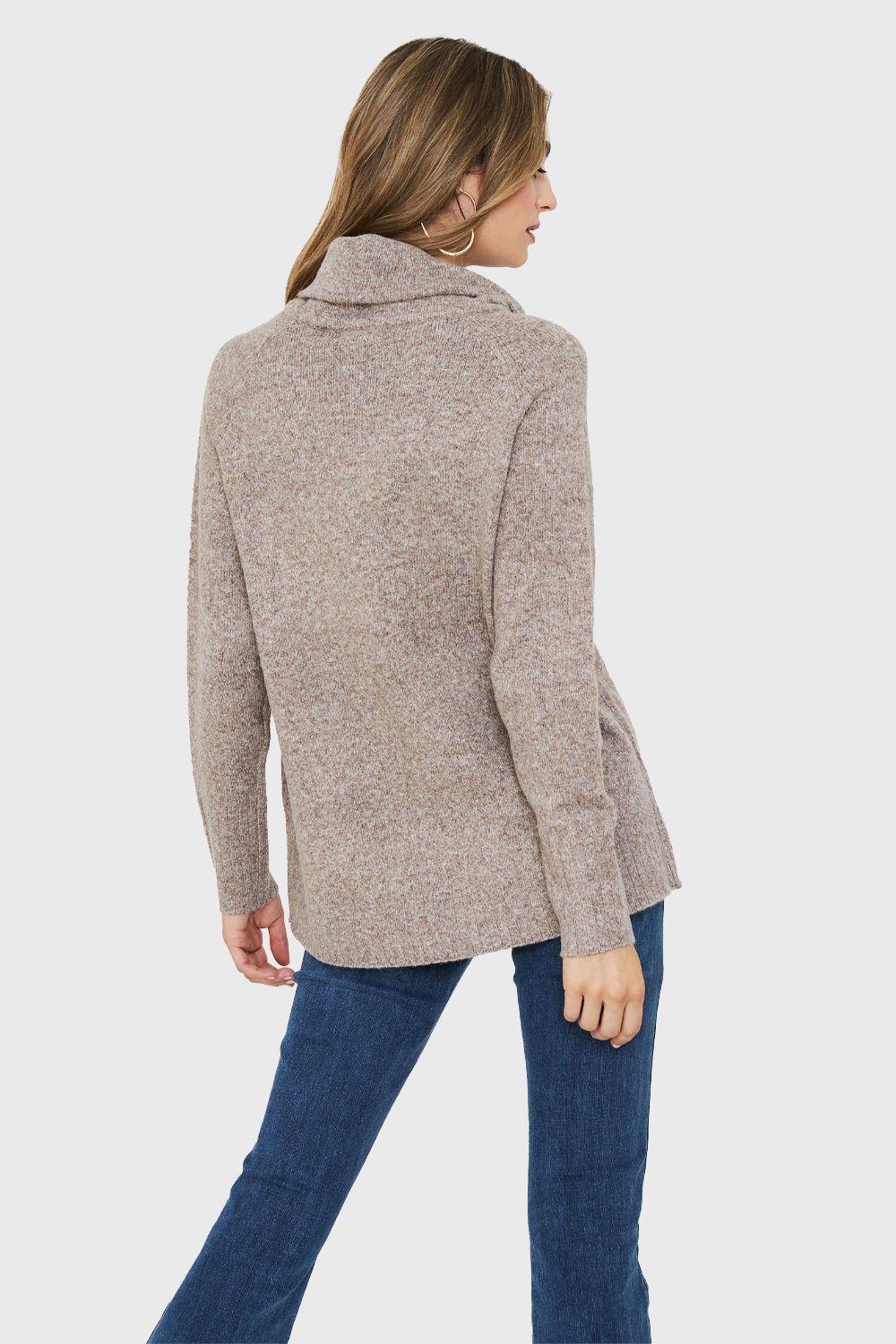 Sweater Manga Ranglan Taupe Nicopoly-3