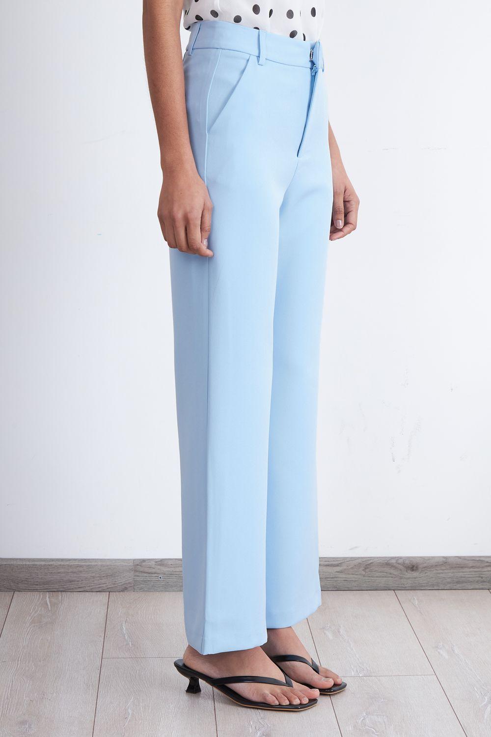 Pantalón Básico Celeste Nicopoly-2