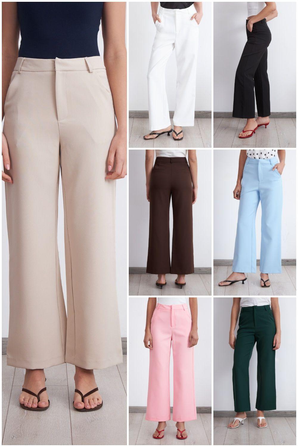 Pantalón Básico Celeste Nicopoly-4