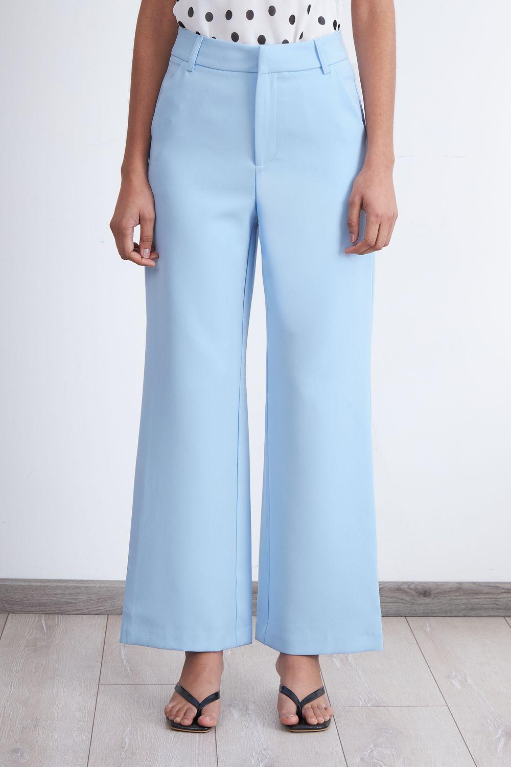 Pantalón Básico Celeste Nicopoly-5