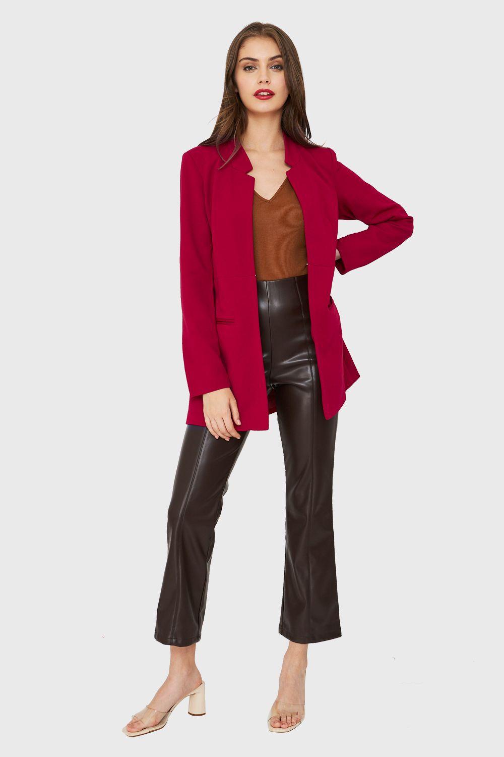 Blazer Largo Rojo Nicopoly-1