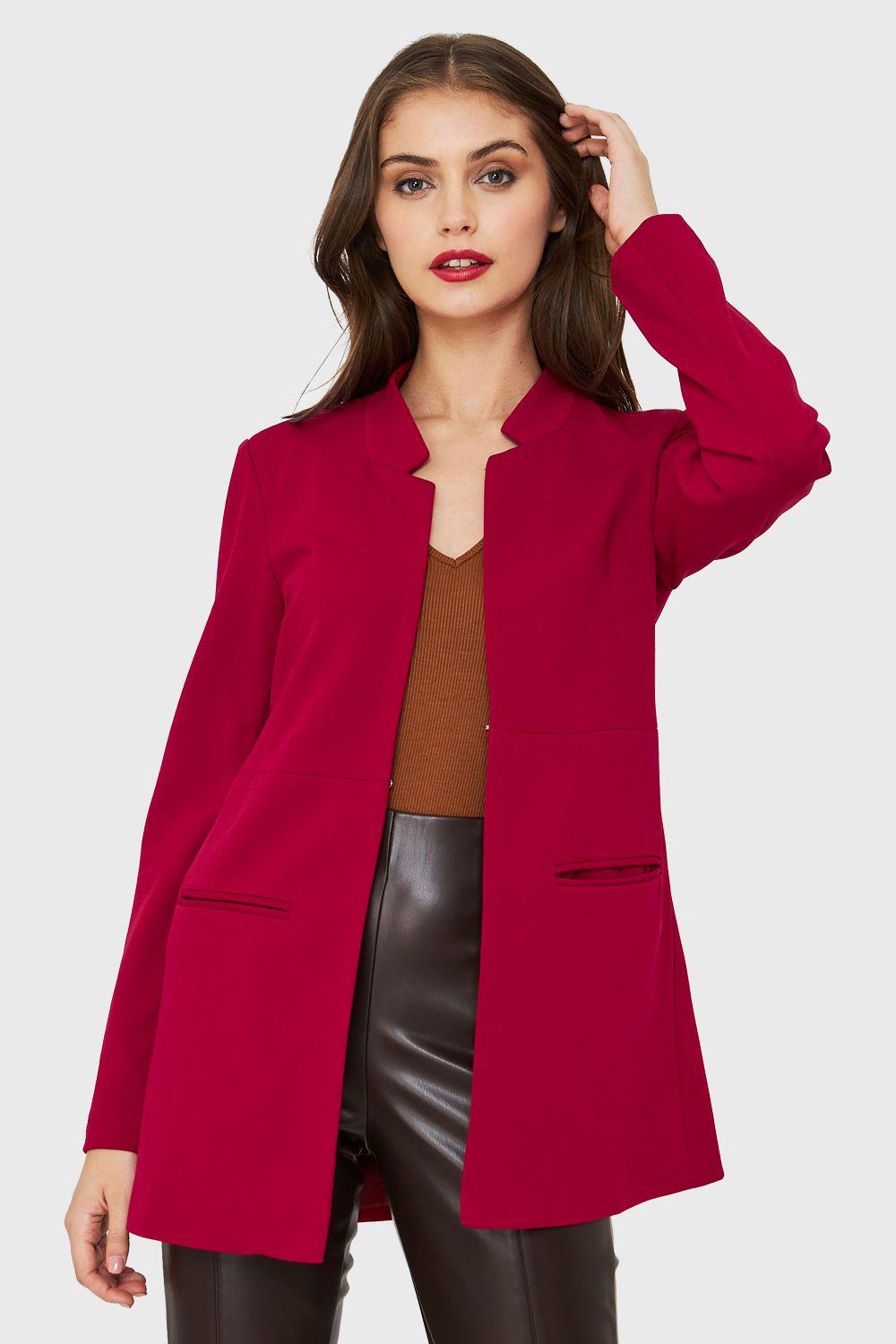 Blazer Largo Rojo Nicopoly-4