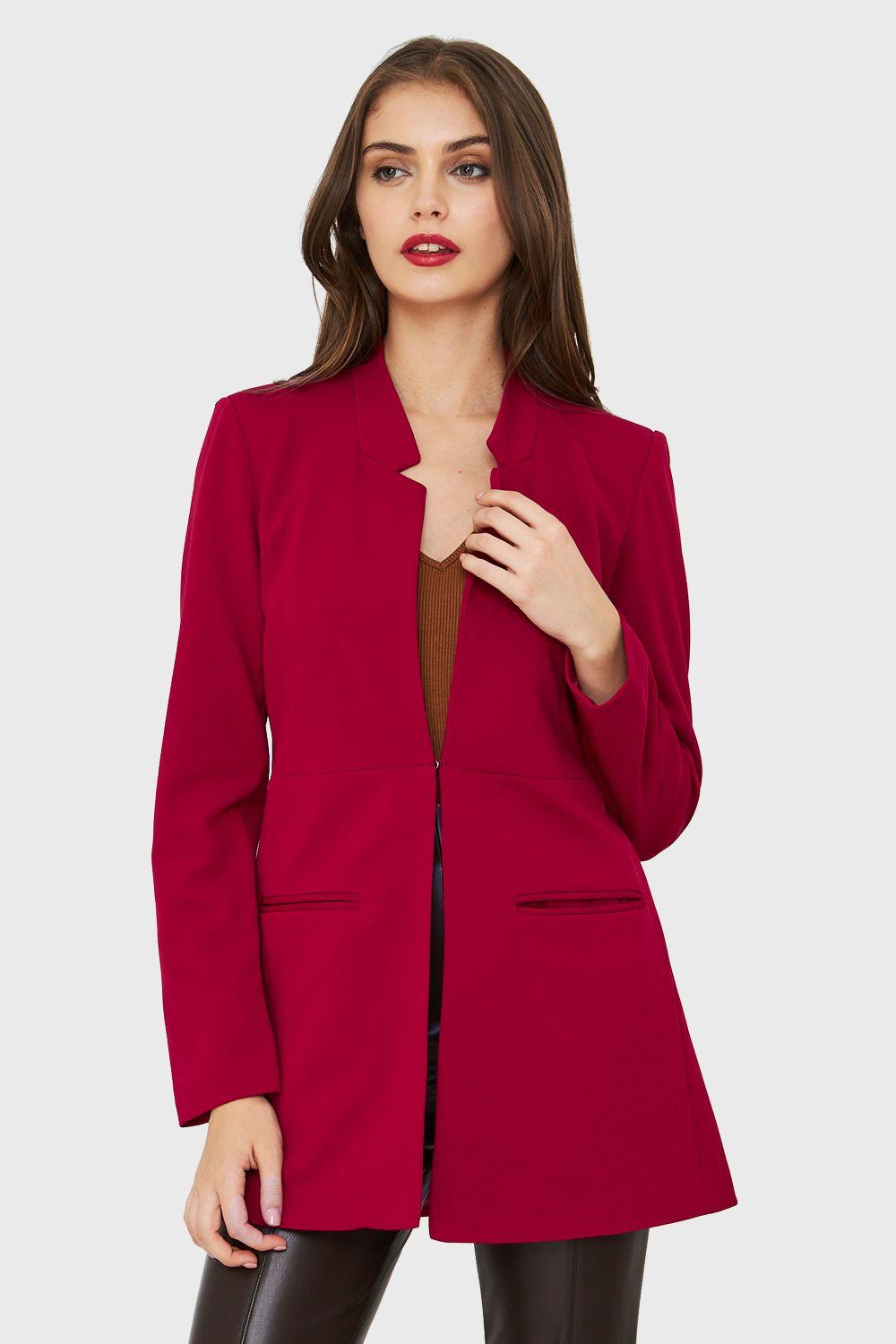 Blazer Largo Rojo Nicopoly-0