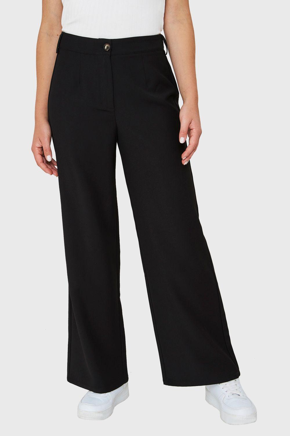 Pantalón Recto Negro Nicopoly-4