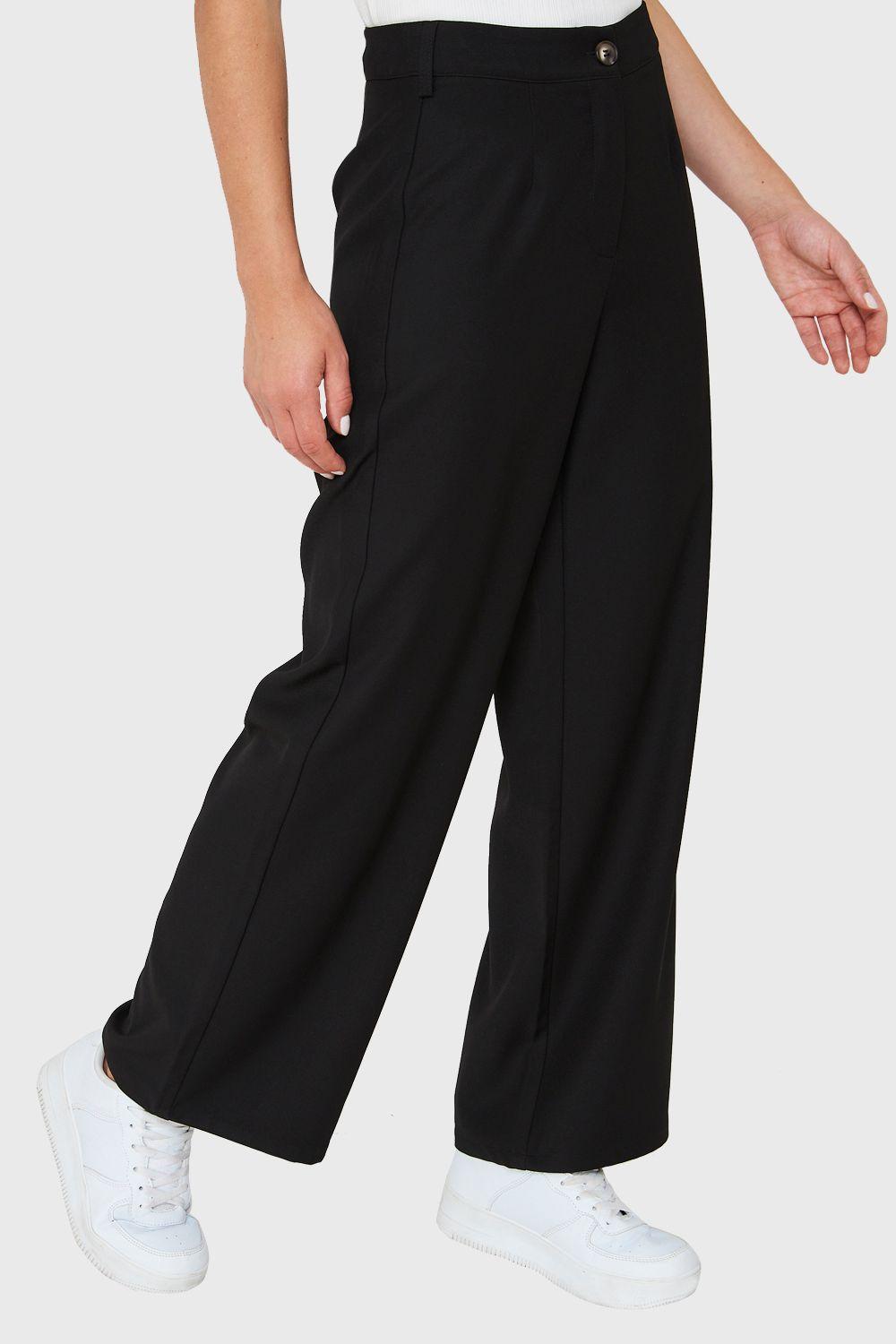 Pantalón Recto Negro Nicopoly-2