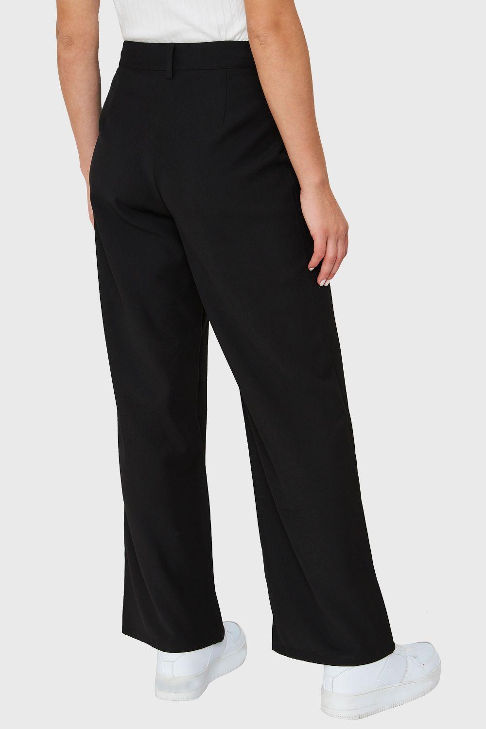 Pantalón Recto Negro Nicopoly-3