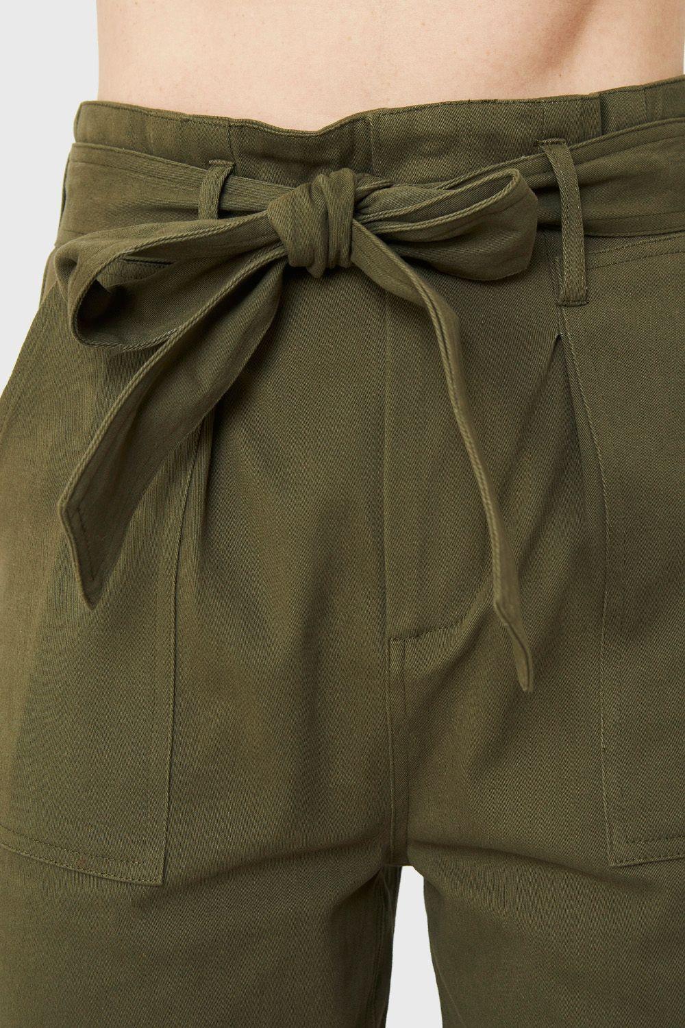 Pantalón Bolsillos Cargo Oliva Nicopoly-5