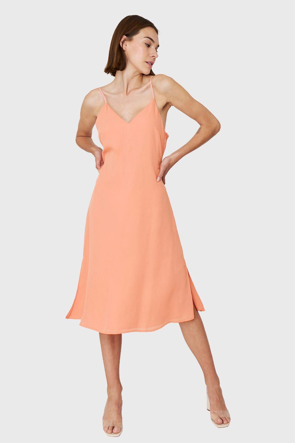 Vestido Midi Aberturas Damasco Nicopoly-1