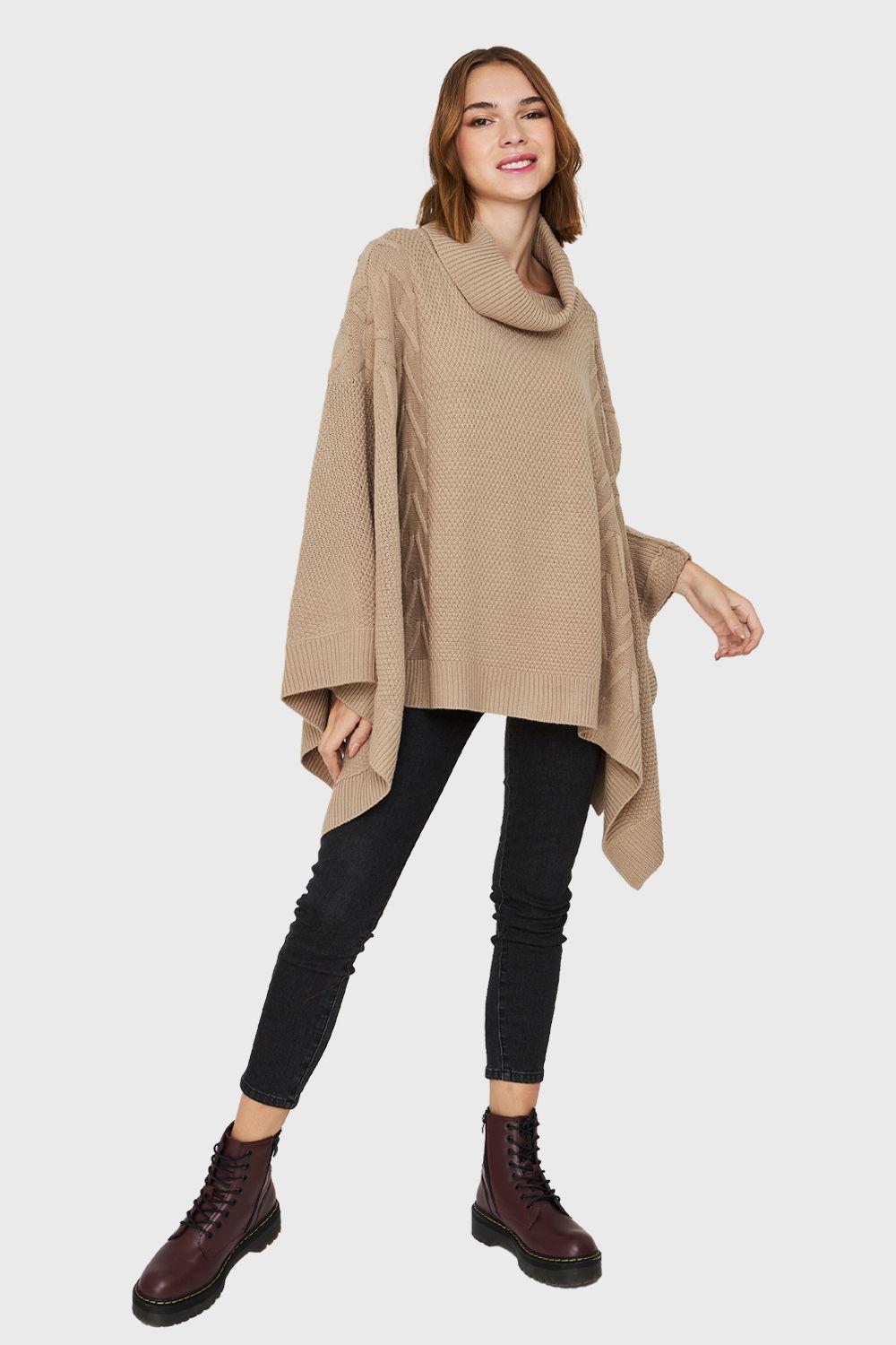 Poncho Cuello Beatle Khaki Nicopoly-1