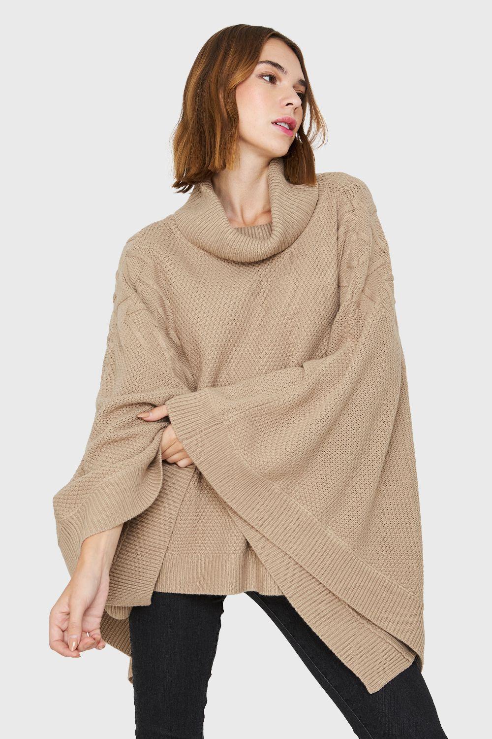 Poncho Cuello Beatle Khaki Nicopoly-4