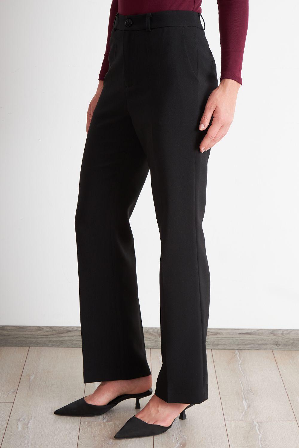 Pantalón Sastrero Recto Negro Nicopoly-2