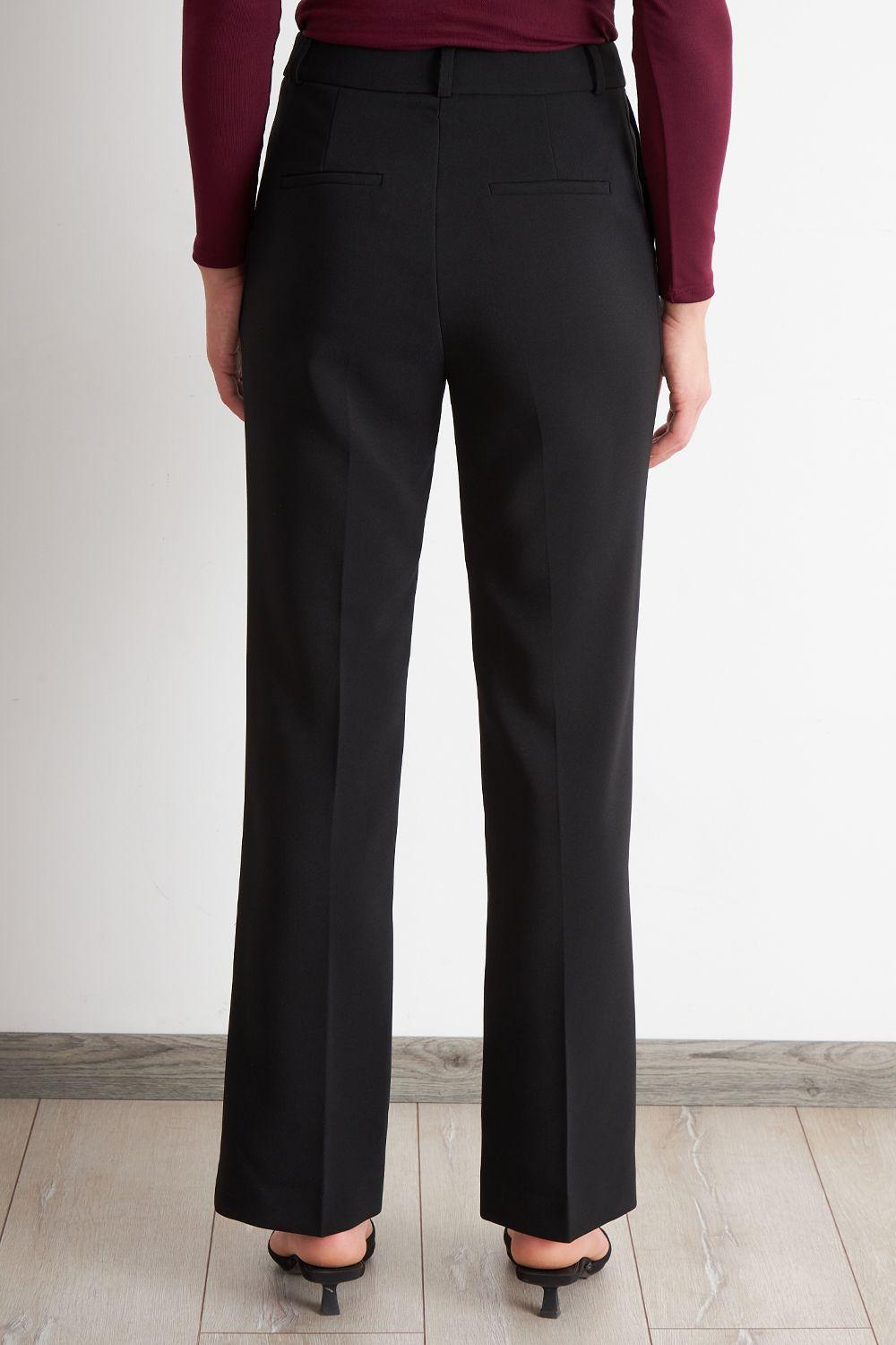 Pantalón Sastrero Recto Negro Nicopoly-3