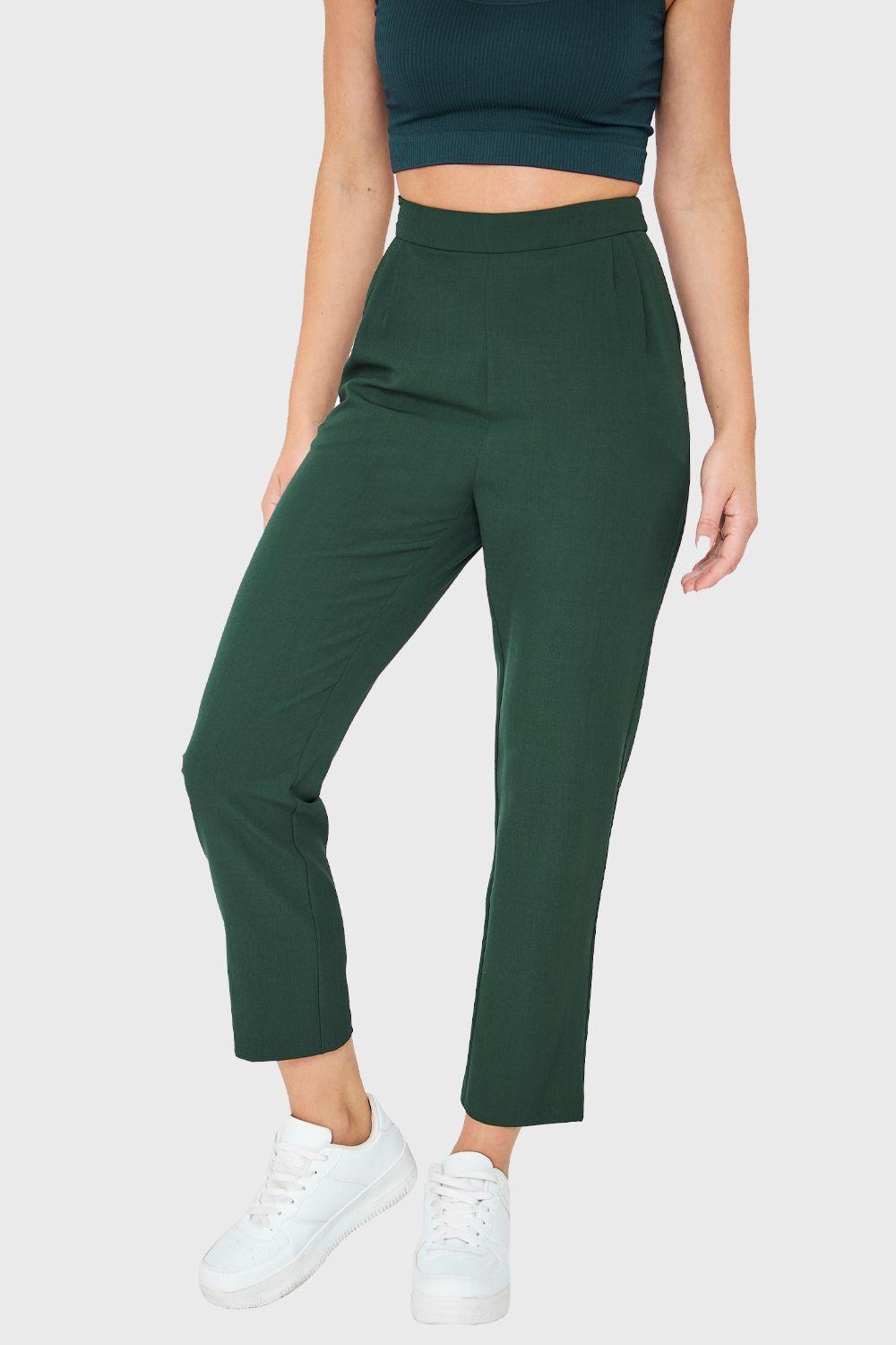 Pantalón Tiro Alto Verde Nicopoly-0