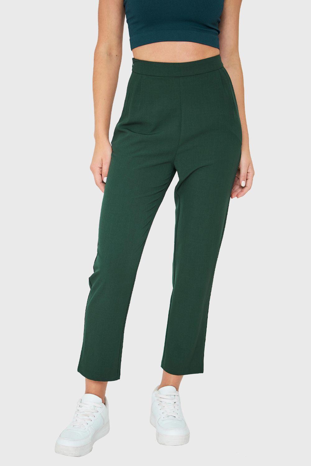 Pantalón Tiro Alto Verde Nicopoly-4
