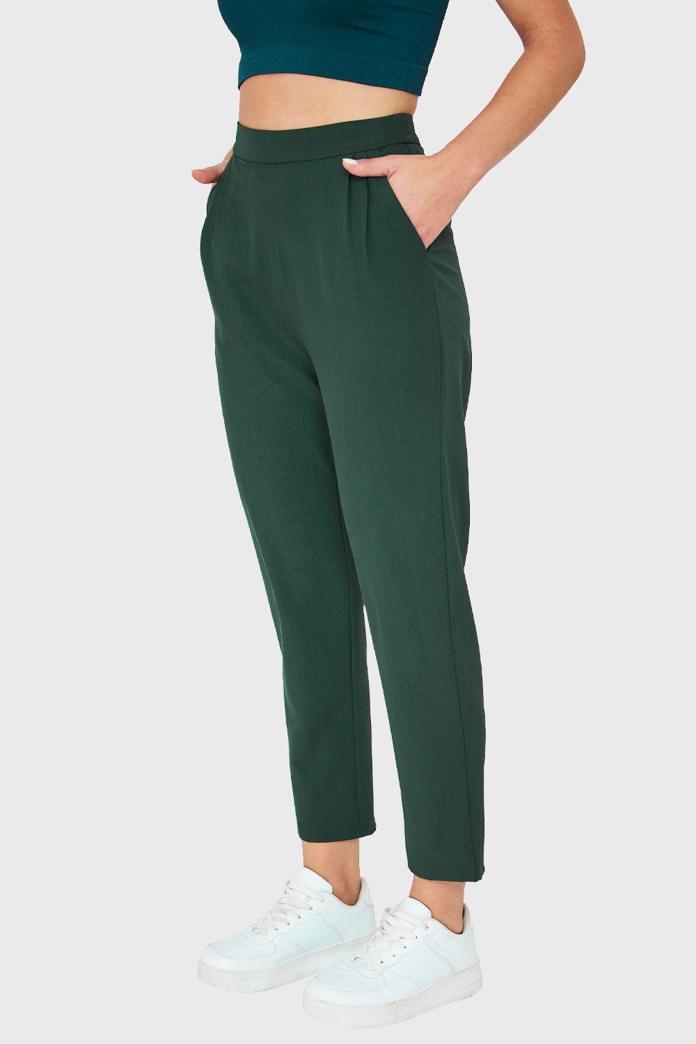 Pantalón Tiro Alto Verde Nicopoly-2