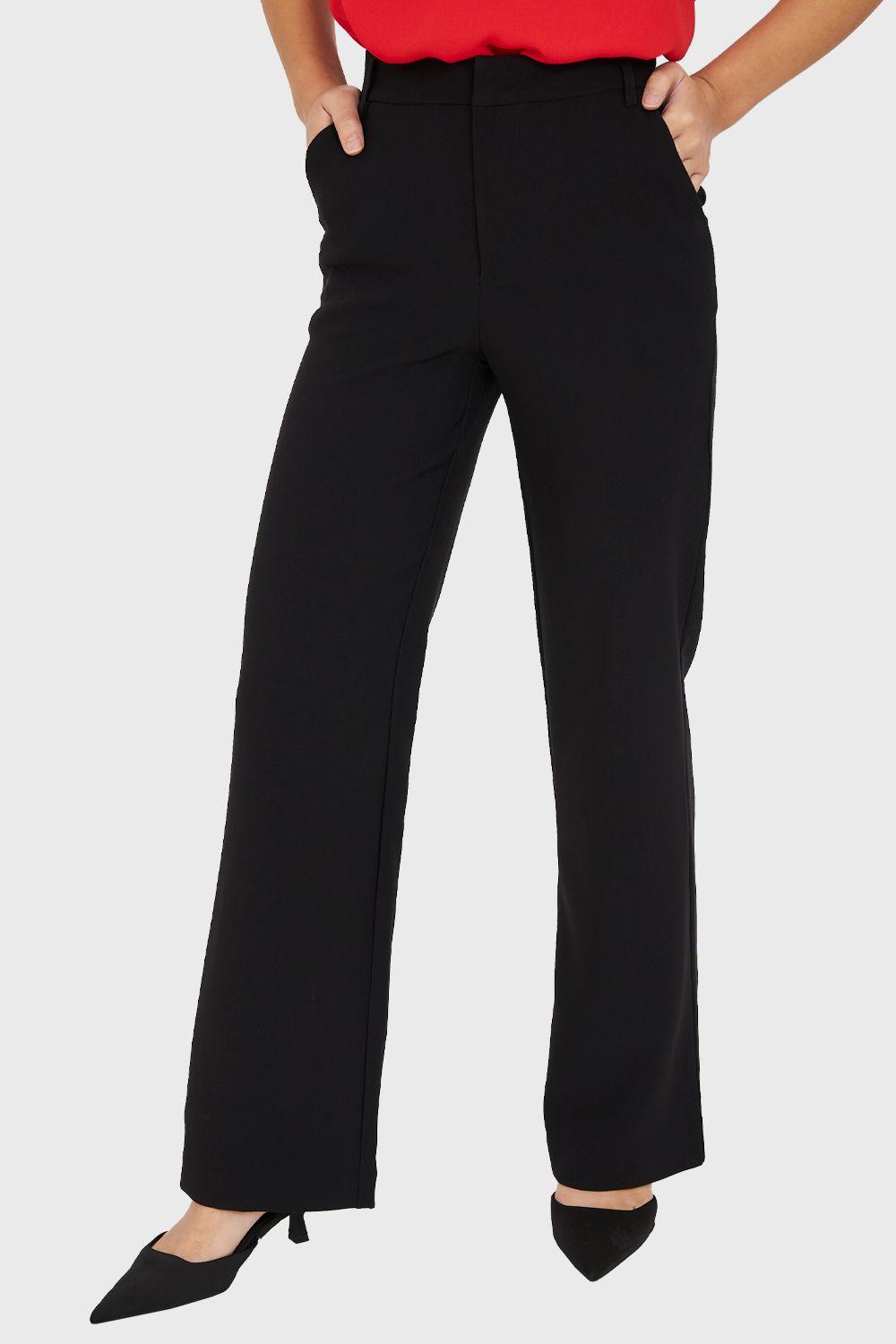Pantalón Pierna Ancha Negro Nicopoly-4