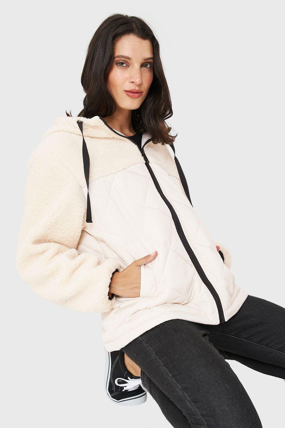 Chaqueta Mitad Chiporro/Parka Blanco Invierno Nicopoly-4
