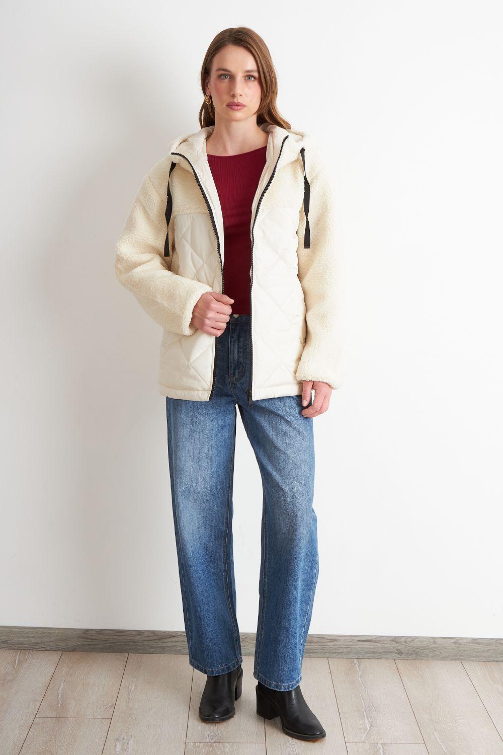 Chaqueta Mitad Chiporro/Parka Blanco Invierno Nicopoly-1