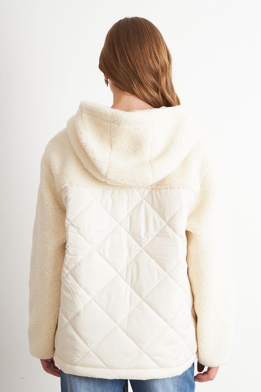 Chaqueta Mitad Chiporro/Parka Blanco Invierno Nicopoly-3