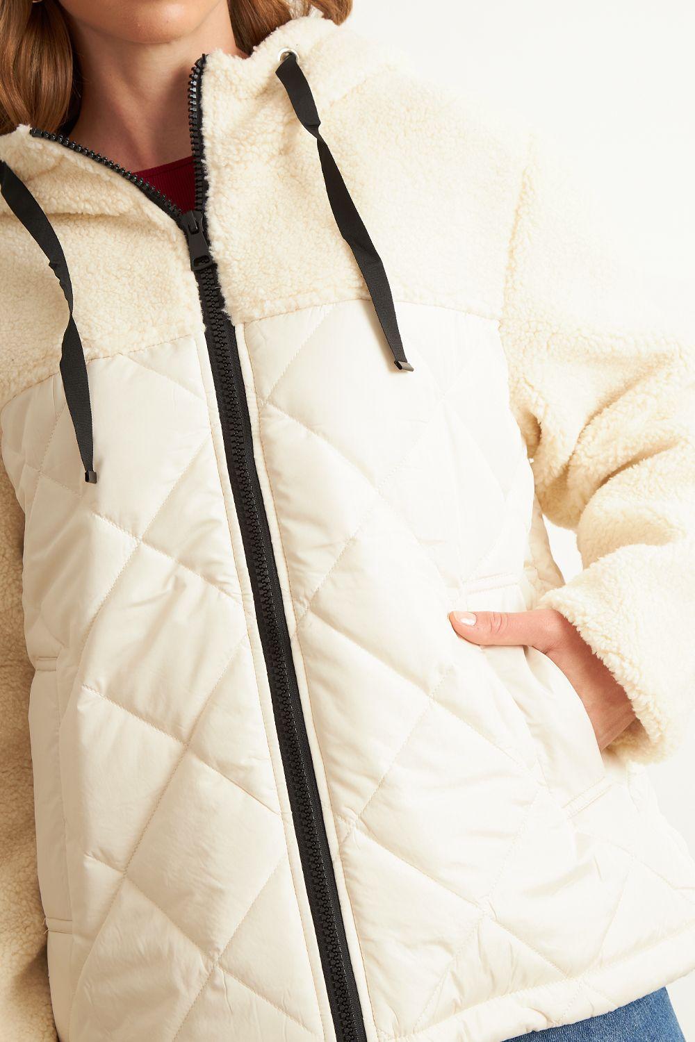 Chaqueta Mitad Chiporro/Parka Blanco Invierno Nicopoly-5