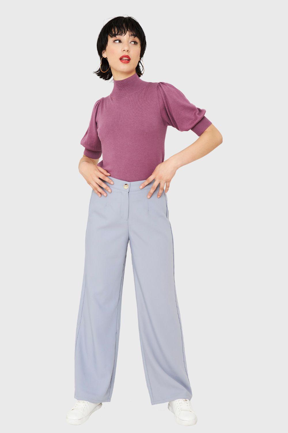 Tejido Beatle Manga Globo Lila Nicopoly-1