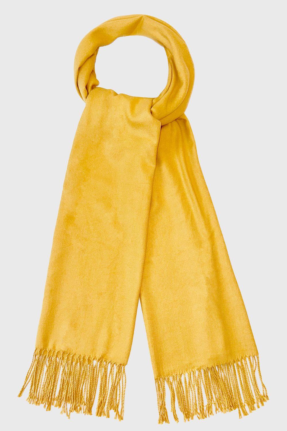 Bufanda Suave Amarillo Nicopoly-2