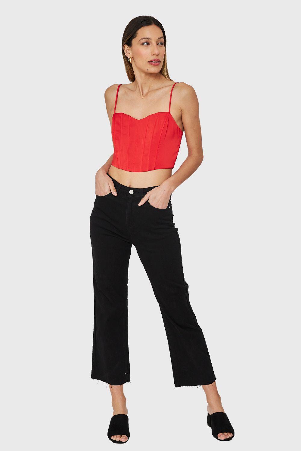 Jeans Recto Negro Nicopoly-1