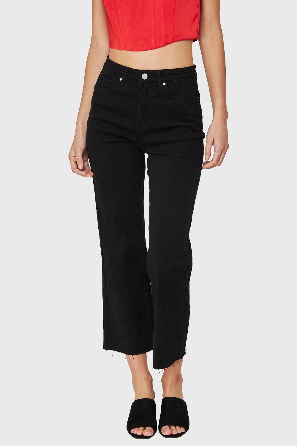 Jeans Recto Negro Nicopoly-0