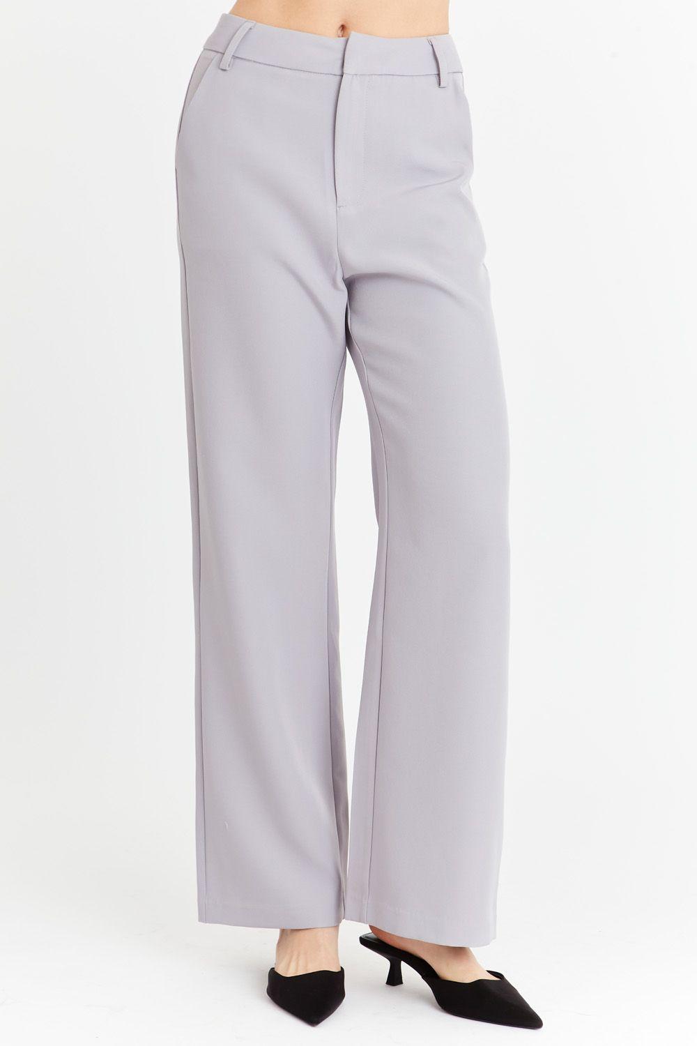 Pantalón Básico Gris Nicopoly-0