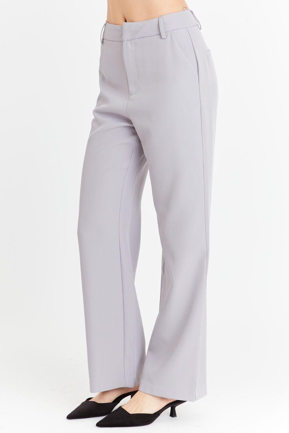 Pantalón Básico Gris Nicopoly-2