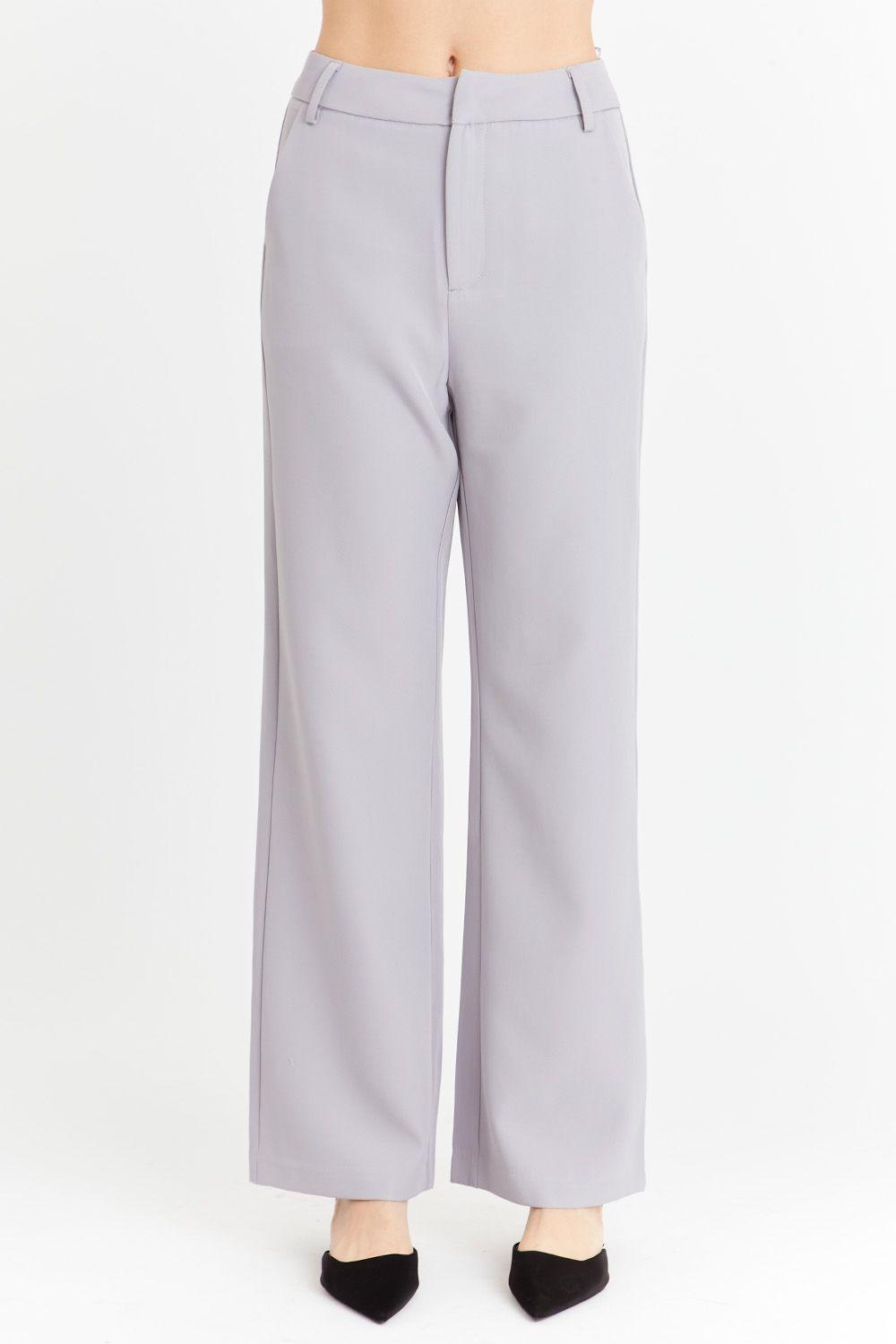 Pantalón Básico Gris Nicopoly-4