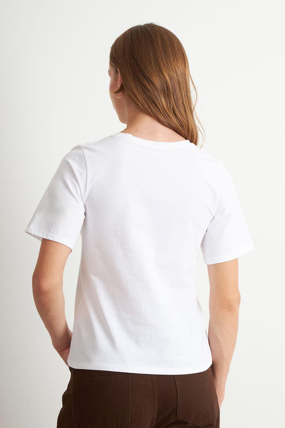 Polera Recta Manga Corta Blanco Nicopoly-3