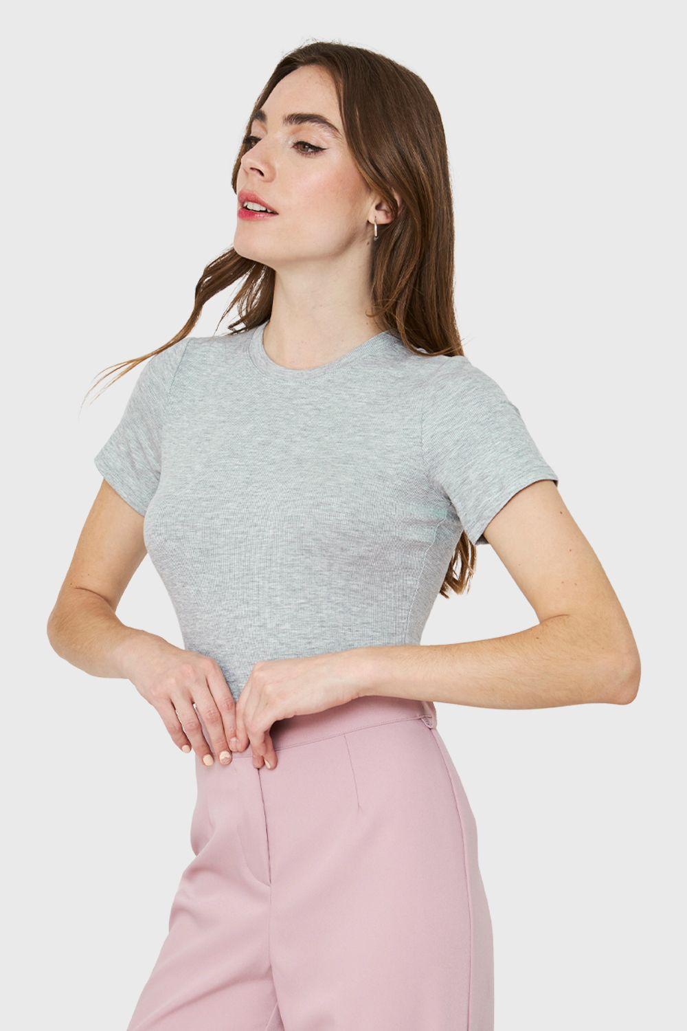 Body Manga Corta Gris Nicopoly-2