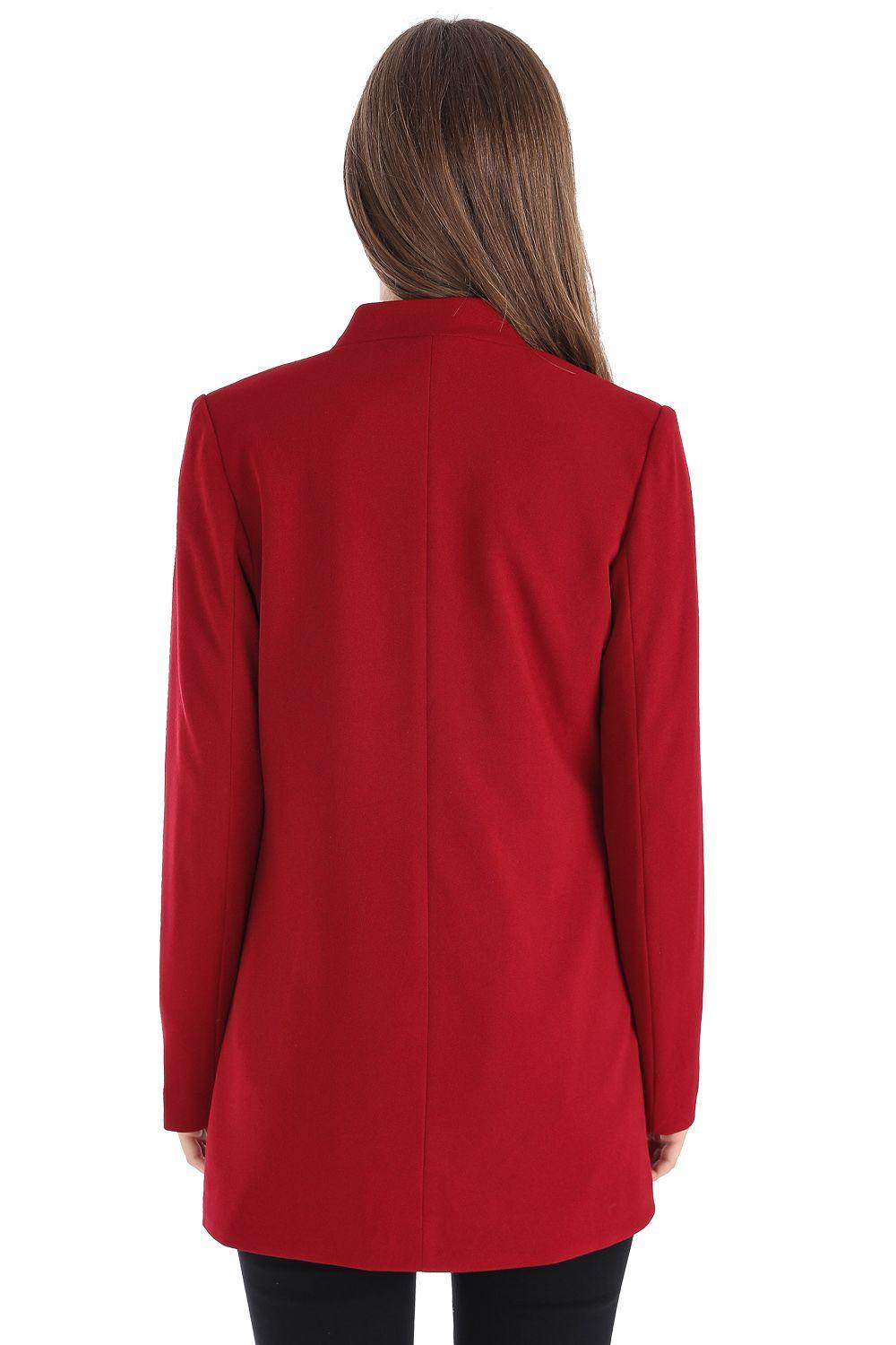 Blazer Largo Burdeos Nicopoly-2