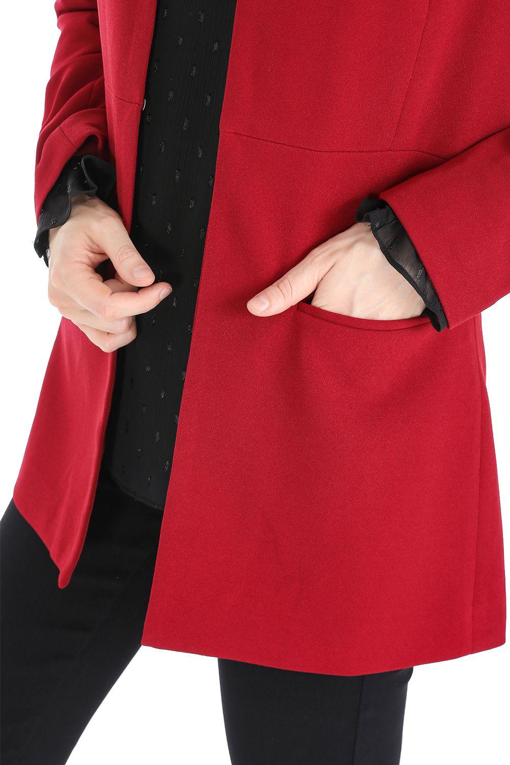 Blazer Largo Burdeos Nicopoly-3