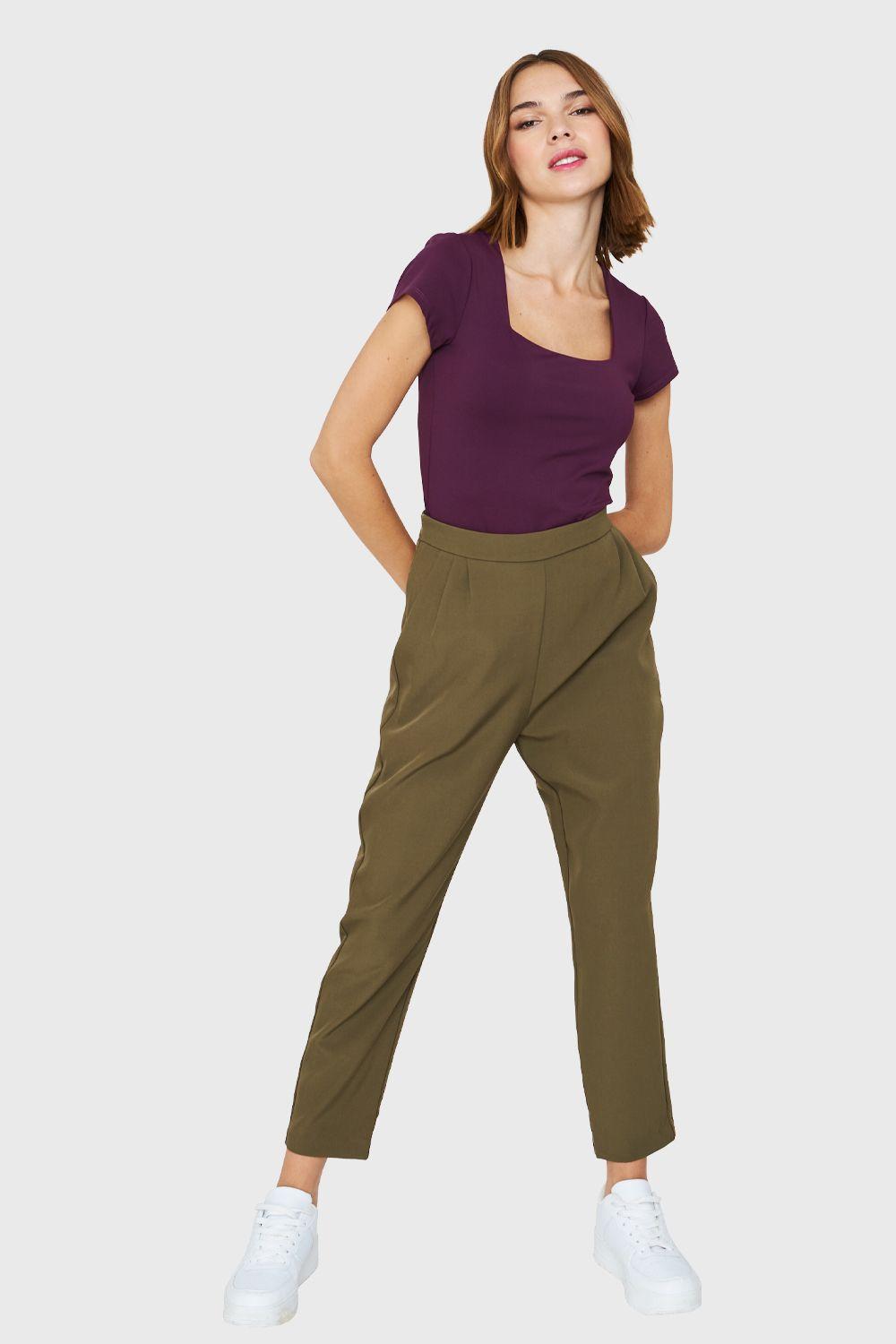Body Manga Corta Escote Cuadrado Uva Nicopoly-1