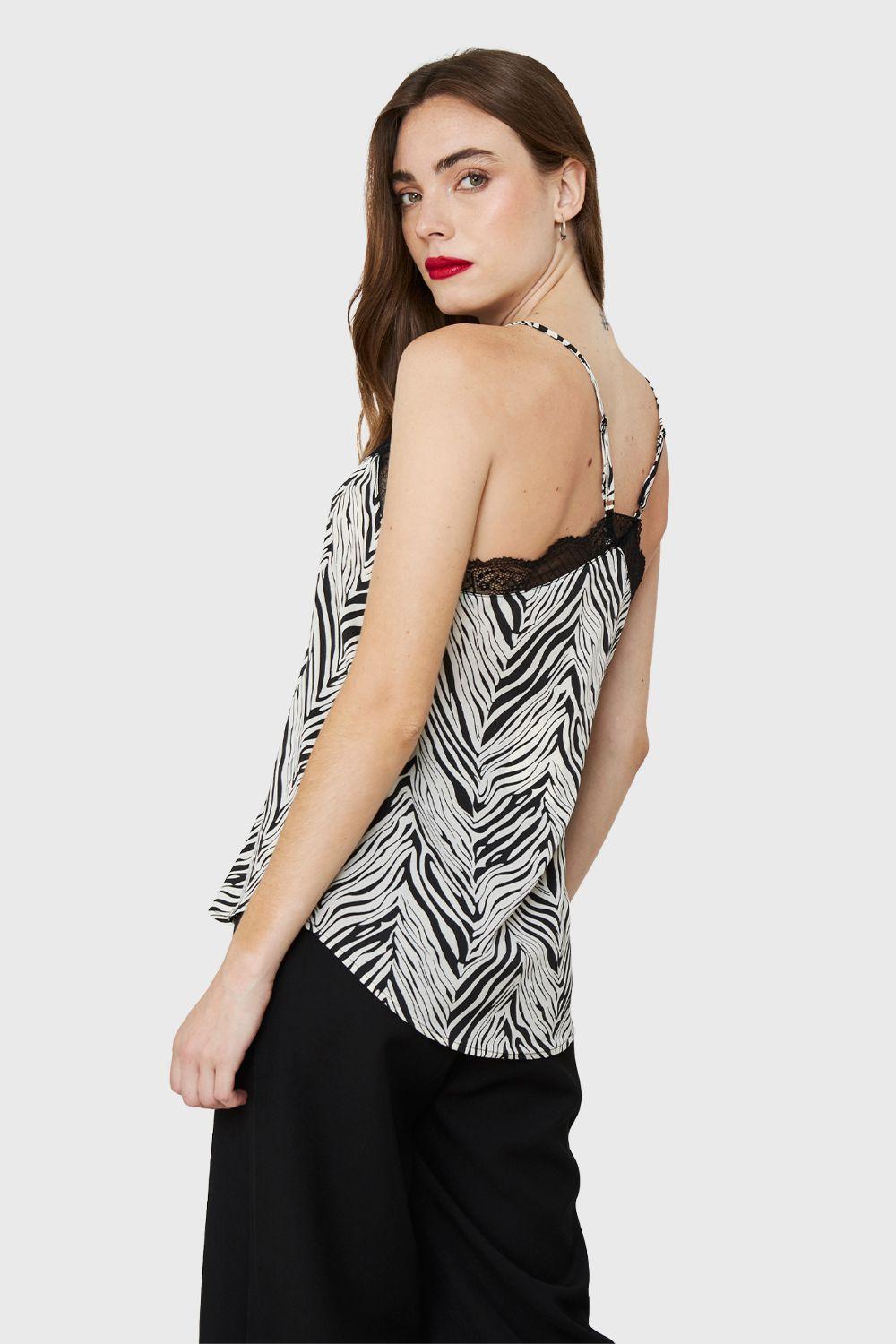 Top Print Cebra Blanco Nicopoly-3