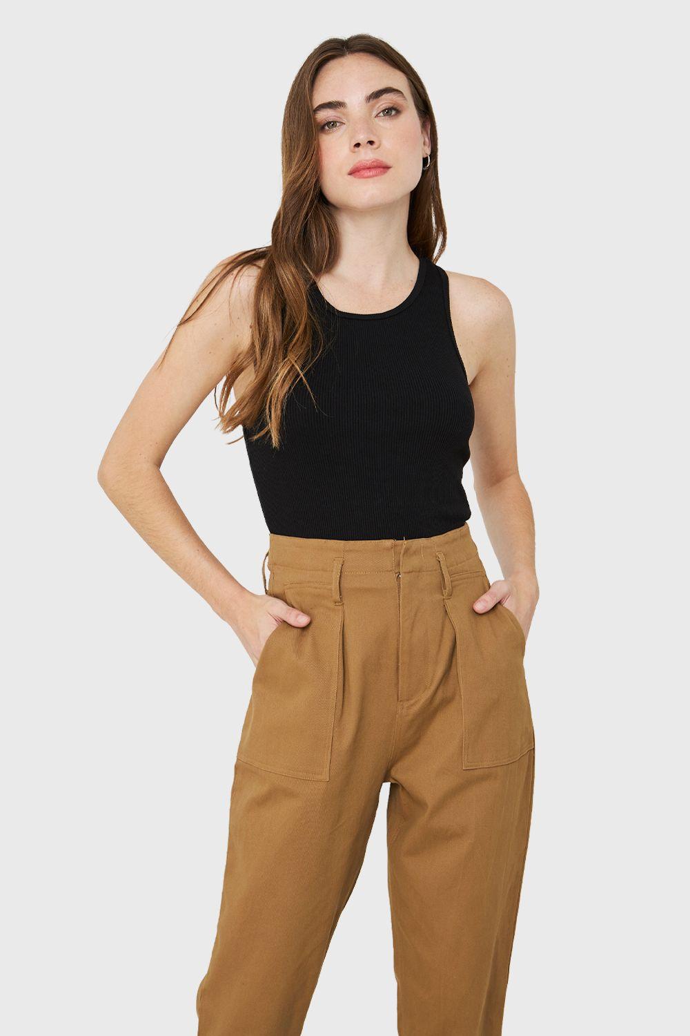 Crop Top Básico Negro Nicopoly-0